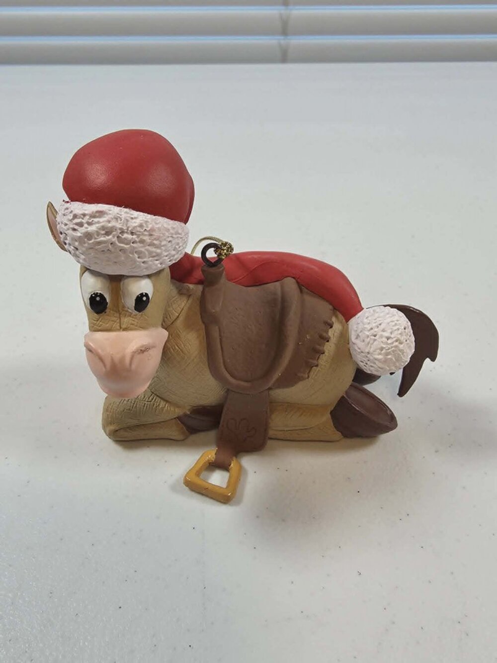 BULLSEYE TOY STORY PRESIDENTS EDITION CHRISTMAS ORNAMENT DISNEY GROLIER WITH BOX